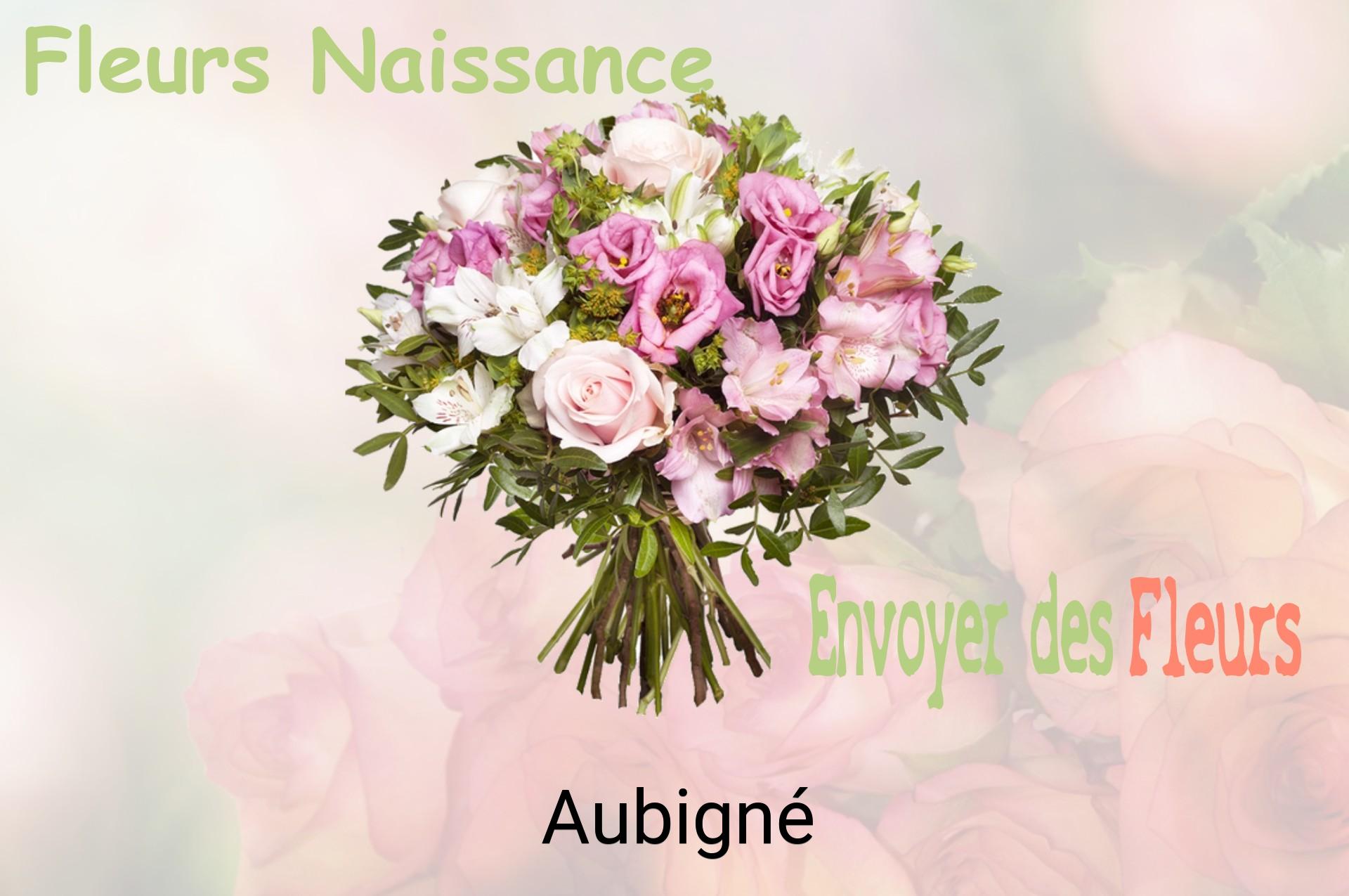 Bouquet de fleurs de naissance livré à Aubigné